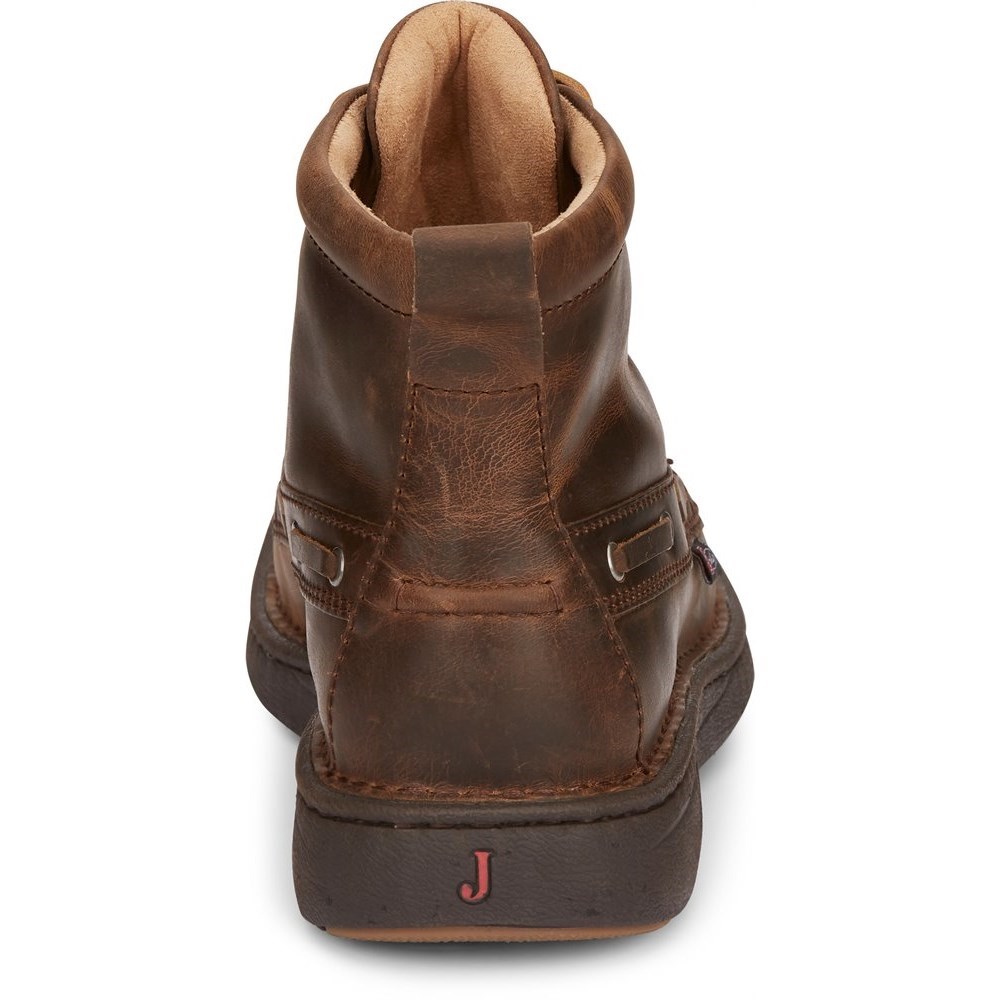 Justin Lacer Men's Casual Shoes Brown | UYISFG-012