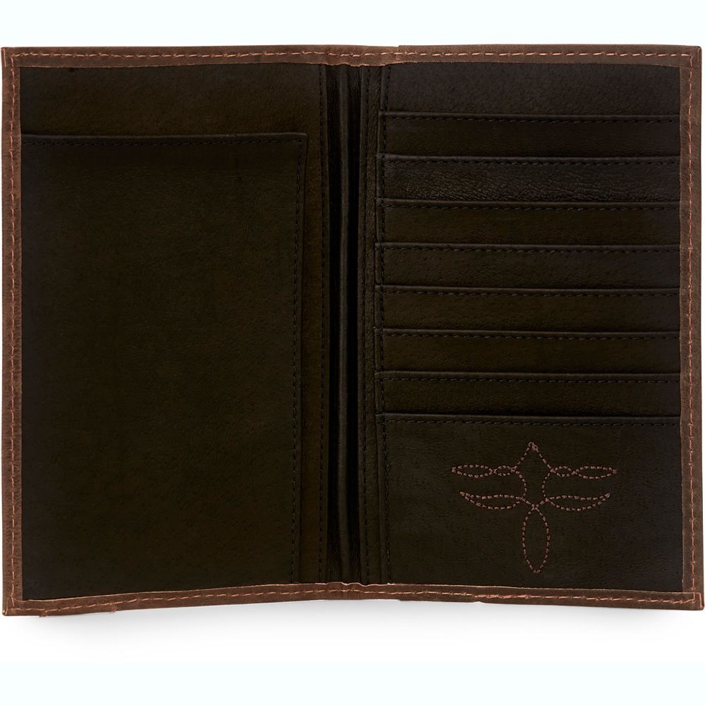 Justin Low Profile Rodeo Men's Wallets Brown | UDYHWC-450