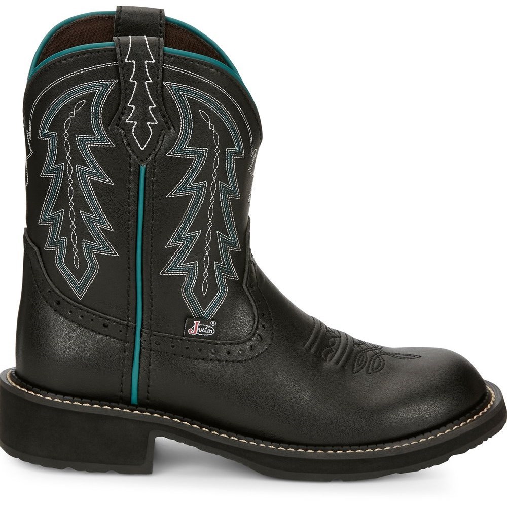 Justin Lyla Women's Cowboy Boots Black | QHPWXM-645