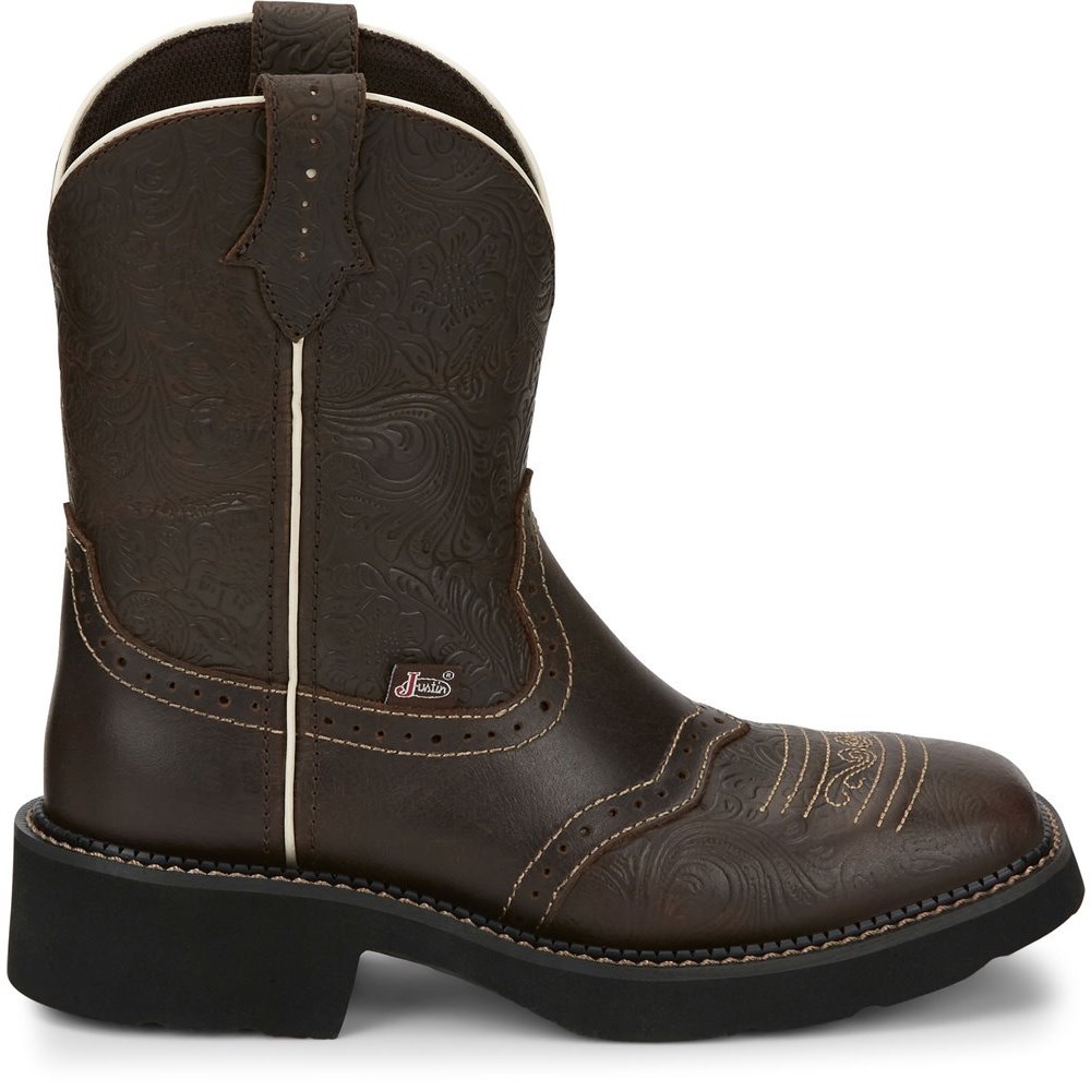 Justin Mandra Women's Cowboy Boots Brown | JTRCLK-289