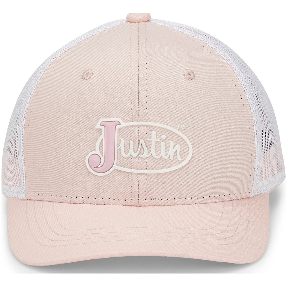 Justin Melita Women's Cap Pink / White | TKIDOF-728