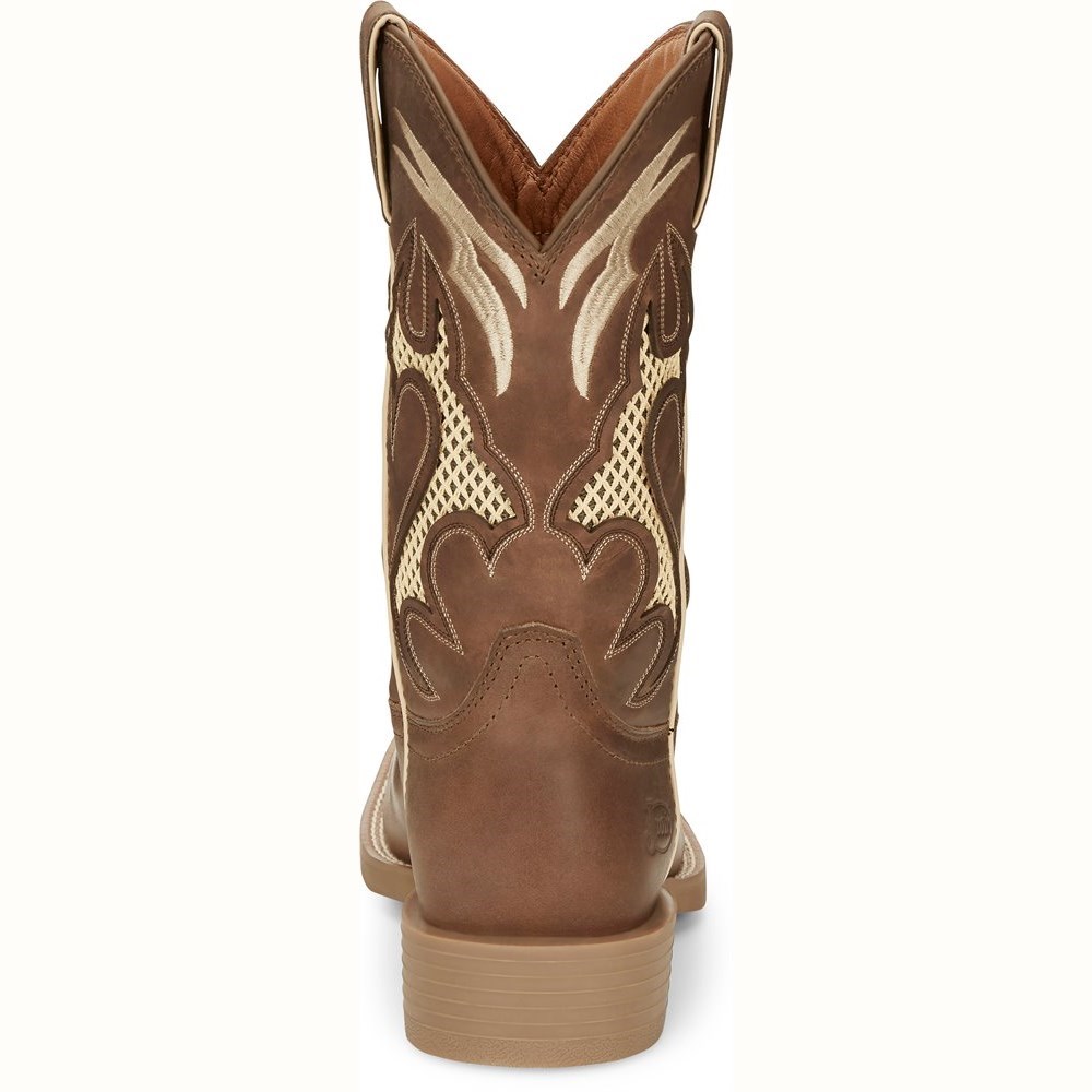 Justin Octane Men's Cowboy Boots Brown | RZHPCU-869