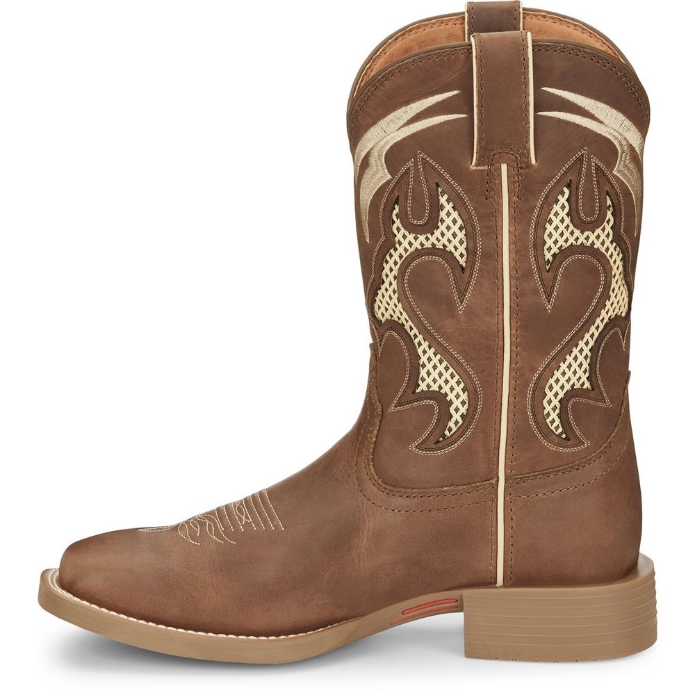 Justin Octane Men's Cowboy Boots Brown | RZHPCU-869