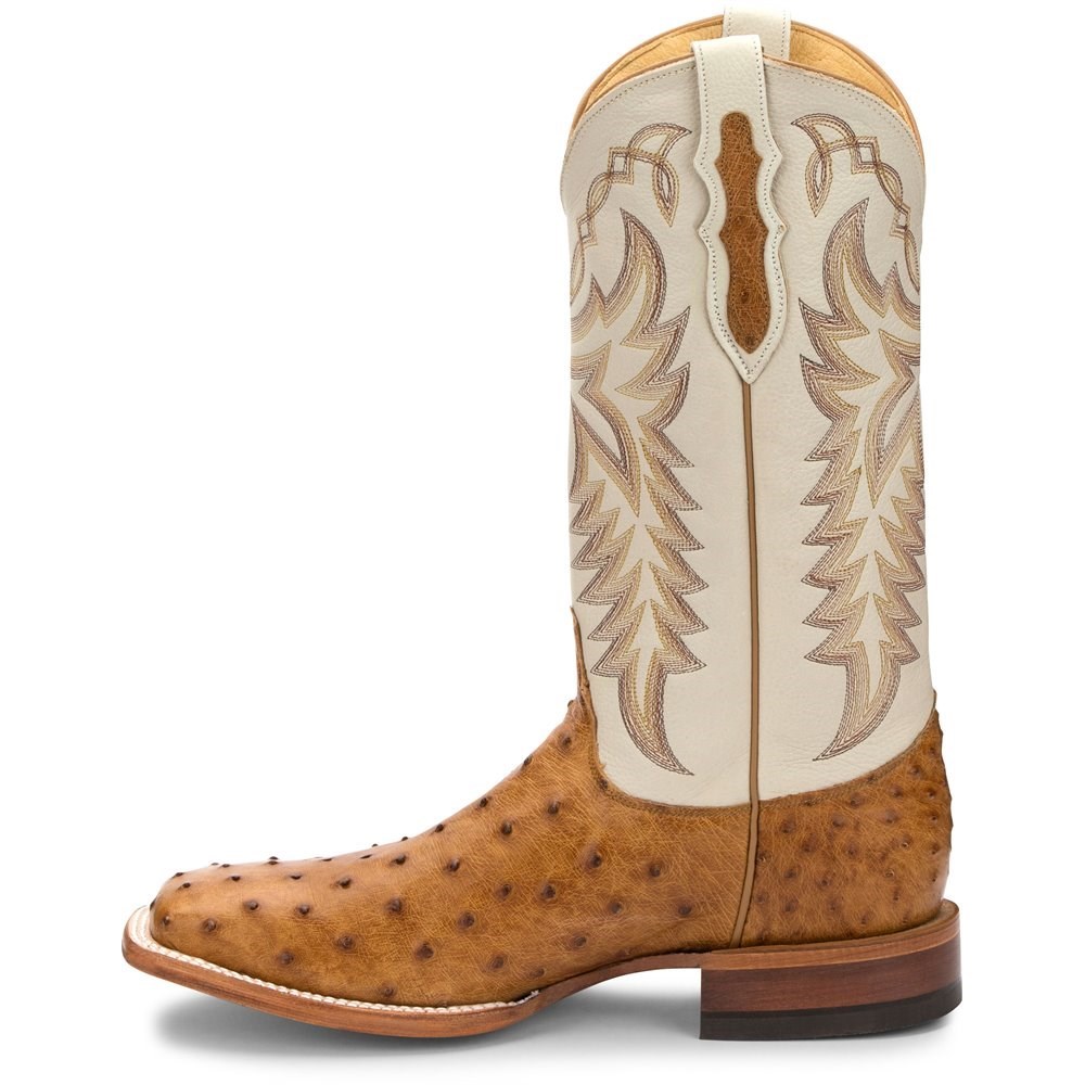 Justin Pascoe Full Quill Men's Cowboy Boots Brown | YAFIKV-178