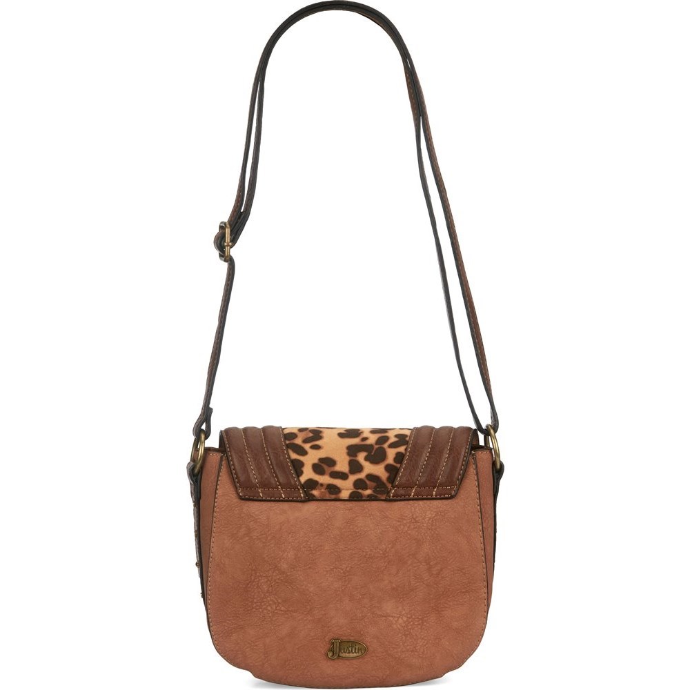 Justin Saddle Women's Handbags Brown | EPSLQZ-497