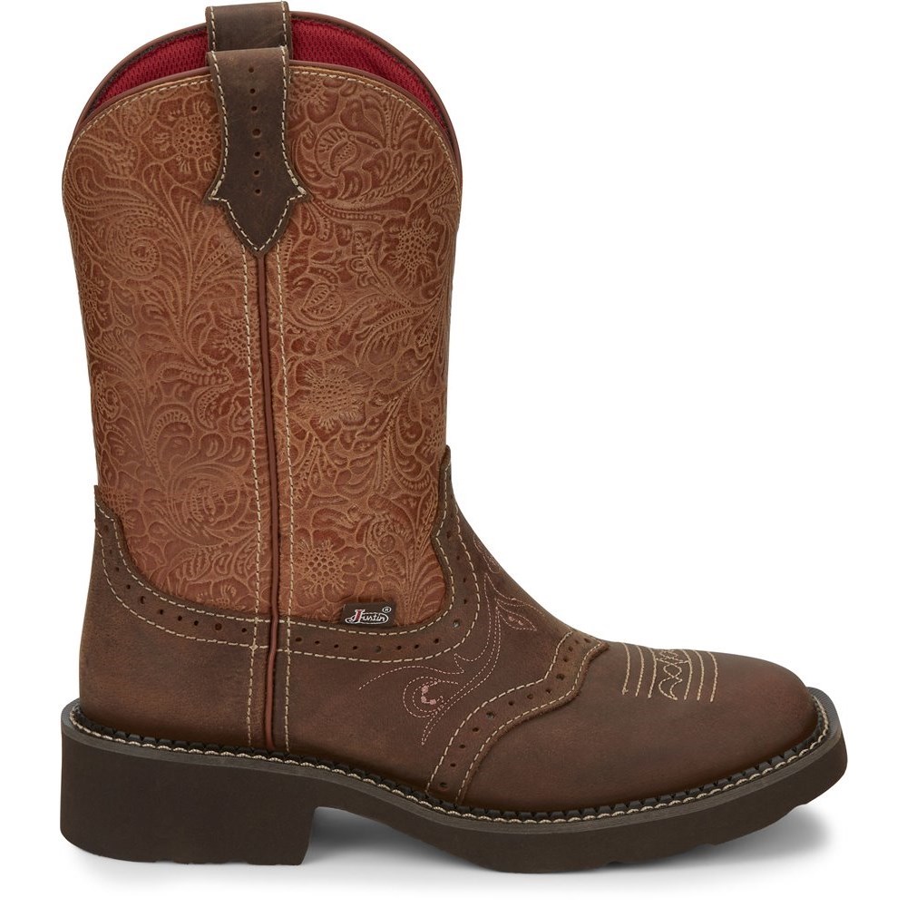 Justin Starlina Women's Cowboy Boots Brown | HCJVFN-396