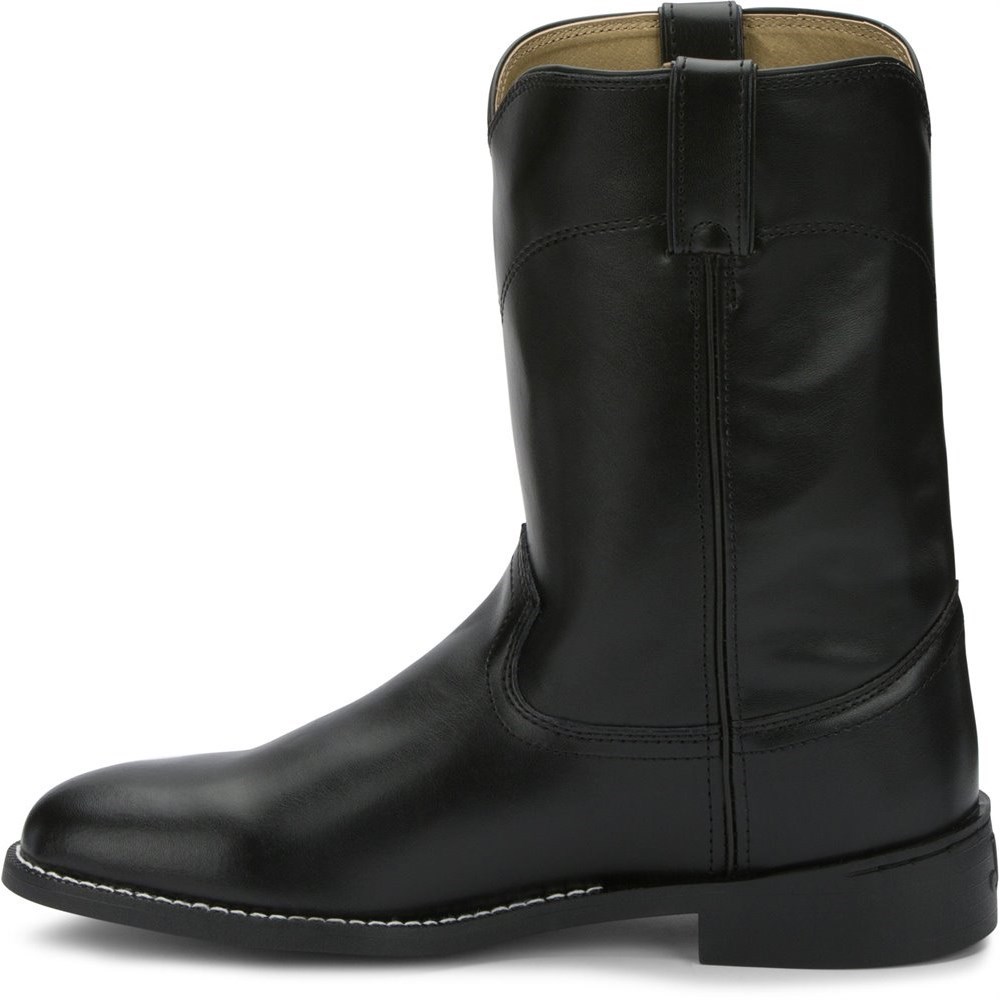 Justin Temple Men's Cowboy Boots Black | EUKVJQ-701