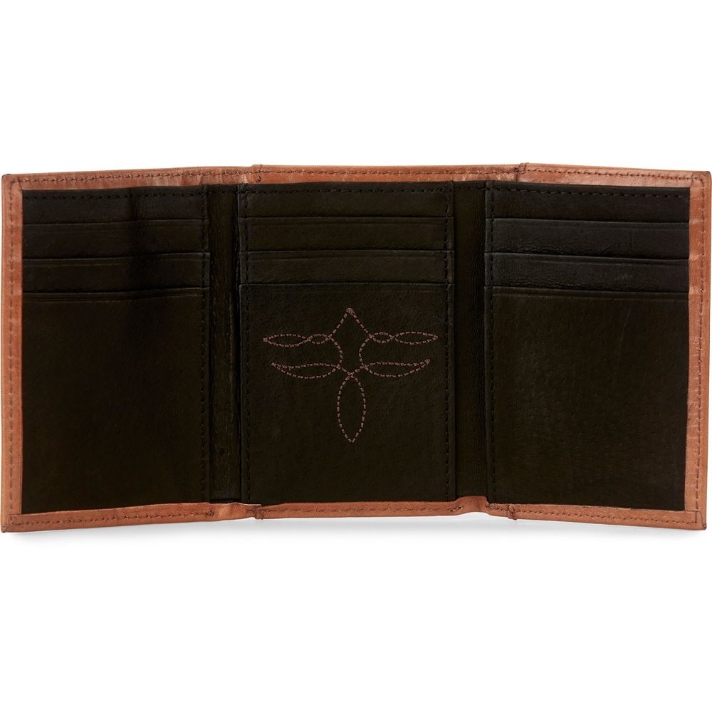 Justin Trifold Men's Wallets Brown | AOURGK-907