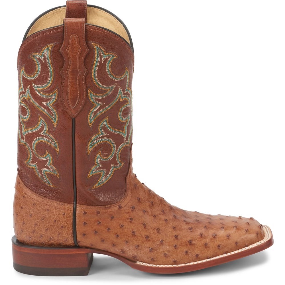 Justin Truman Full Quill Men's Cowboy Boots Brown | GMODPF-423