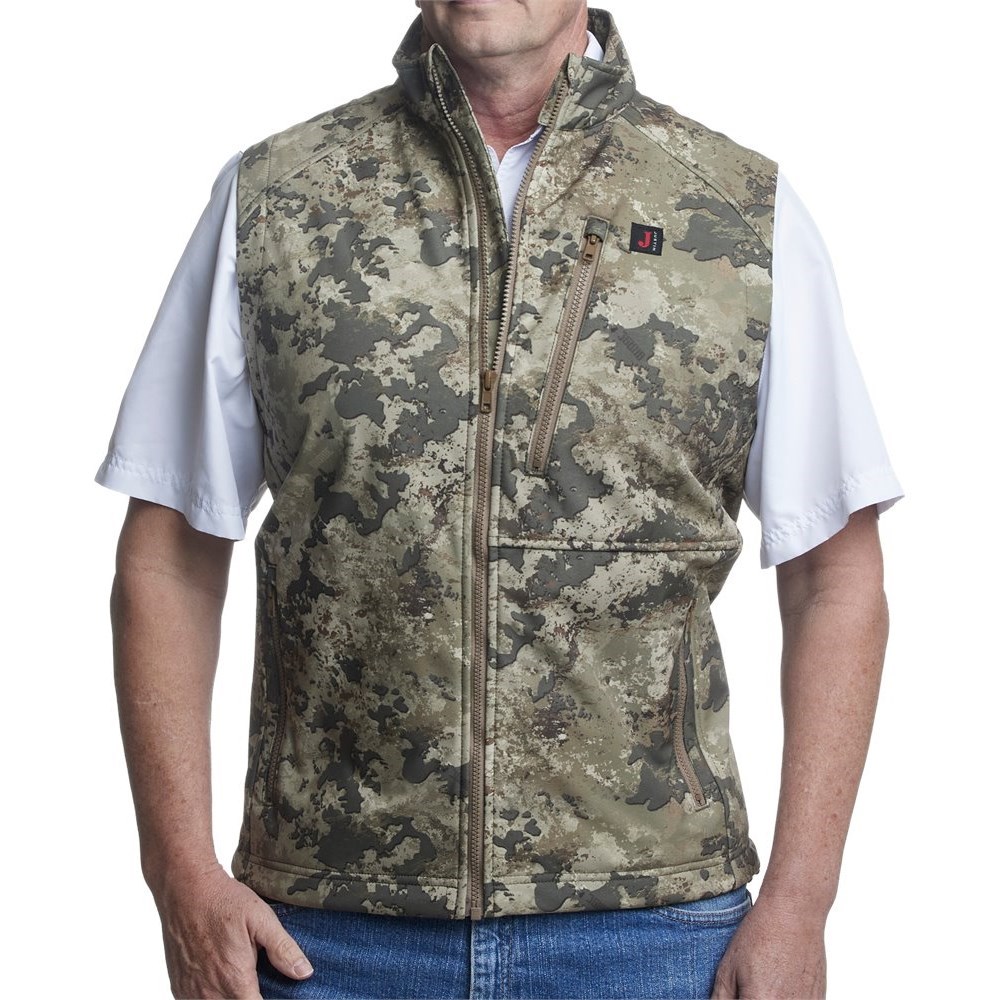 Justin Wind/Water Resisting Men\'s Vest Camo Multicolor | KTQJLY-631