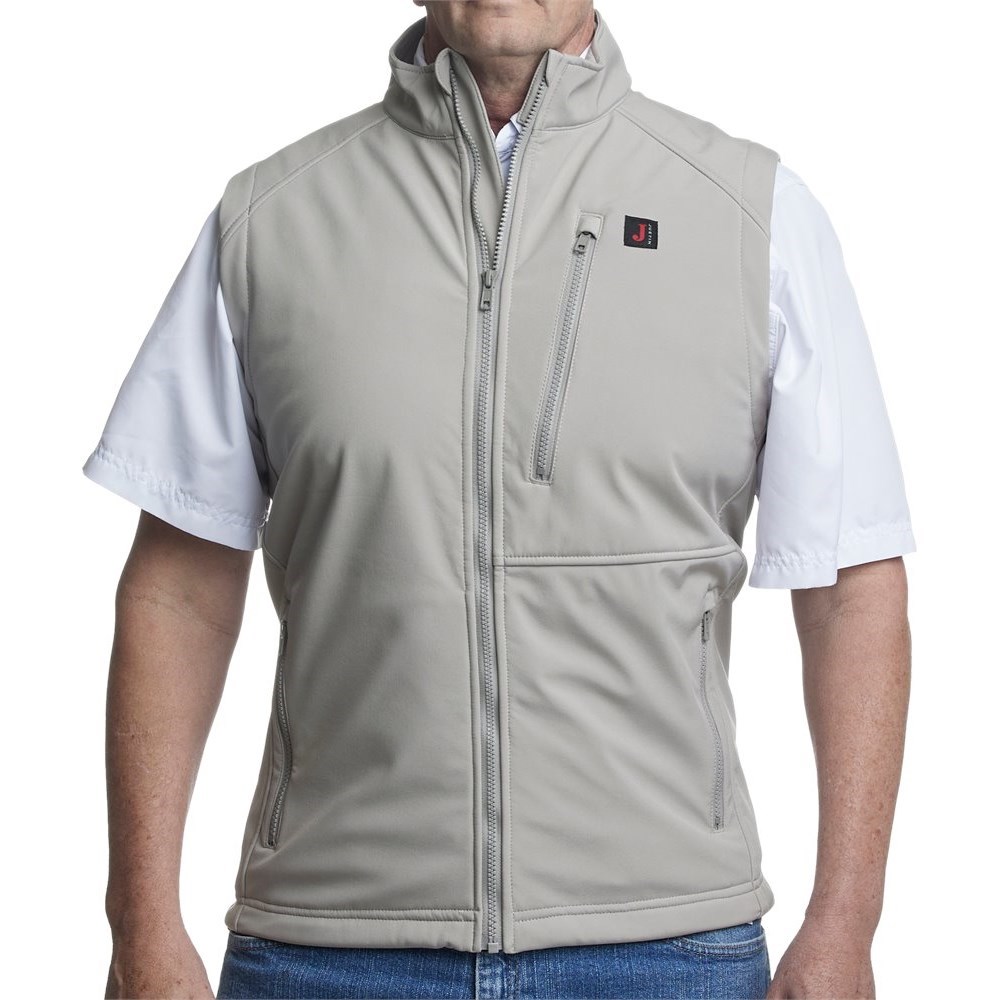 Justin Wind/Water Resisting Men\'s Vest Grey | LHNEIQ-183